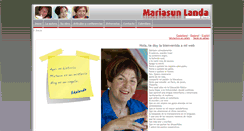 Desktop Screenshot of mariasunlanda.net
