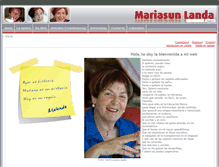 Tablet Screenshot of mariasunlanda.net